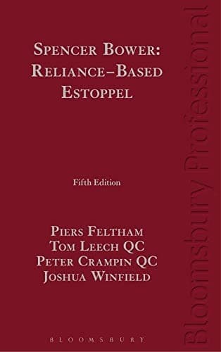 Tapa de Spencer Bower : Reliance-Based Estoppel