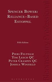 Tapa de Spencer Bower : Reliance-Based Estoppel