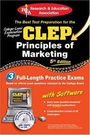Tapa de The best test preparation for the CLEP, principles of marketing
