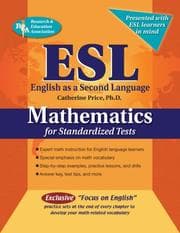 Tapa de ESL Mathematics for Standardized Tests (REA)