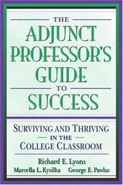 Tapa de The adjunct professor's guide to success