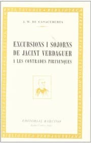 Tapa de Excursions i sojorns de Jacint Verdaguer a les contrades pirinenques