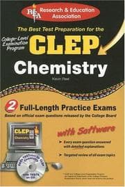 Tapa de CLEP Chemistry W/CD (REA) - The Best Test Prep for the CLEP