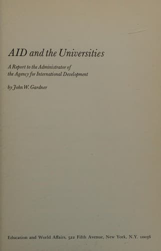 Tapa de AID and the universities