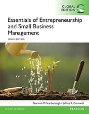 Tapa de Essentials of Entrepreneurship and Small Business Management, Global Edition