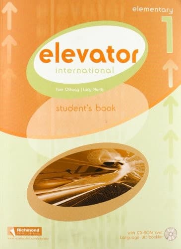 Tapa de INTERNATIONAL ELEVATOR 1 STUDENT'S BOOK