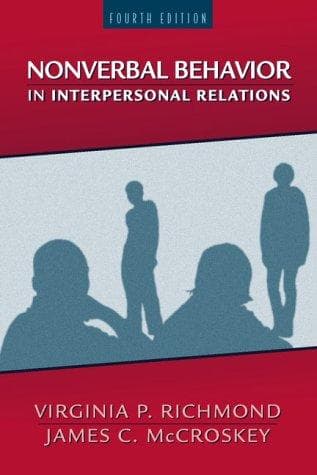 Tapa de Nonverbal communication in interpersonal relations