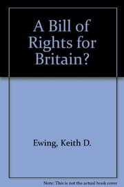 Tapa de A bill of rights for Britain?