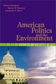 Tapa de American politics and the environment