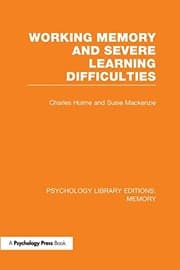 Tapa de Working Memory and Severe Learning Difficulties (PLE: Memory)