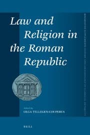 Tapa de Law and religion in the Roman republic