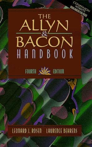 Tapa de The Allyn & Bacon handbook