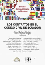 Tapa de Los contratos en el Código civil de Ecuador