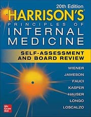Tapa de Harrison's Principles of Internal Medicine Self-Assessment and Board Review, 20th Edition
