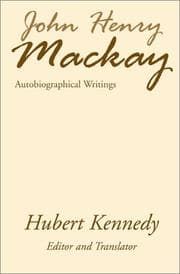 Tapa de Autobiographical writings
