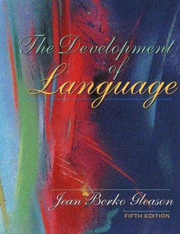 Tapa de The development of language