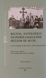 Tapa de Recital antolóxico de poesía galega dos séculos XII ao XX