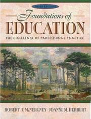 Tapa de Foundations of education