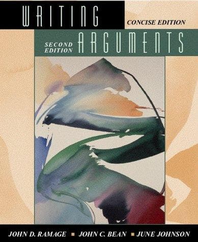 Tapa de Writing arguments