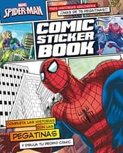 Tapa de Spider-Man. Comic Sticker Book