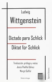 Tapa de Dictado para Schlick. Diktat für Schlick