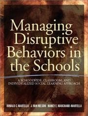 Tapa de Managing Disruptive Behaviors in the Schools