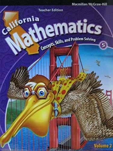 Tapa de California Mathematics 5, Volume 2