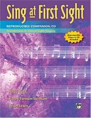 Tapa de Sing at First Sight Reproducible Companion, Bk 1