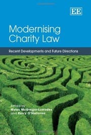 Tapa de Modernising charity law