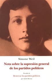 Tapa de NOTA SOBRE LA SUPRESIÓN GENERAL DE LOS PARTIDOS