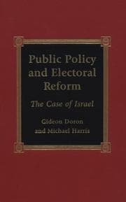 Tapa de Public Policy and Electoral Reform