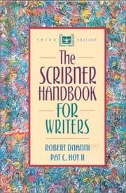 Tapa de The Scribner handbook for writers