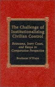 Tapa de The Challenge of Institutionalizing Civilian Control