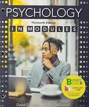 Tapa de Loose-Leaf Version for Psychology in Modules