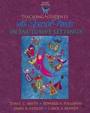 Tapa de Teaching students with special needs in inclusive settings