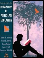 Tapa de Introduction to the foundations of American education