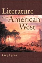 Tapa de Literature of the American West