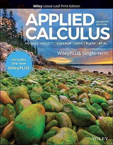 Tapa de Applied Calculus, WileyPLUS Card and Loose-leaf Set Single Term