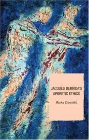 Tapa de Jacques Derrida's Aporetic Ethics