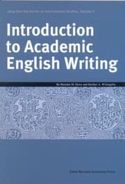 Tapa de Introduction to Academic English Writing