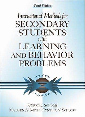 Tapa de Instructional methods for secondary students with learning and behavior problems