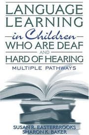 Tapa de Language learning in children who are deaf and hard of hearing