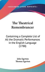 Tapa de The Theatrical Remembrancer