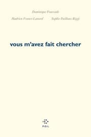 Tapa de Vous m'avez fait chercher