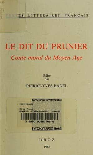 Tapa de Le Dit du prunier