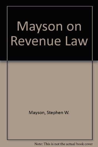 Tapa de Mayson on revenue law