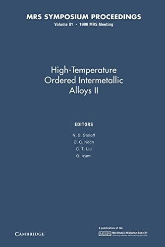Tapa de High-Temperature Ordered Intermetallic Alloys II