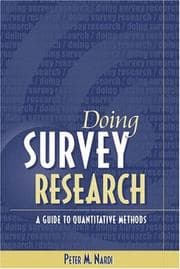 Tapa de Doing survey research