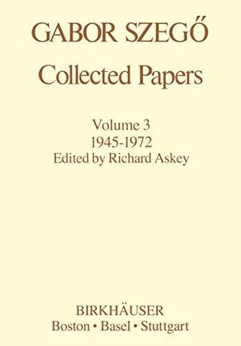 Tapa de Collected Papers Vol 3