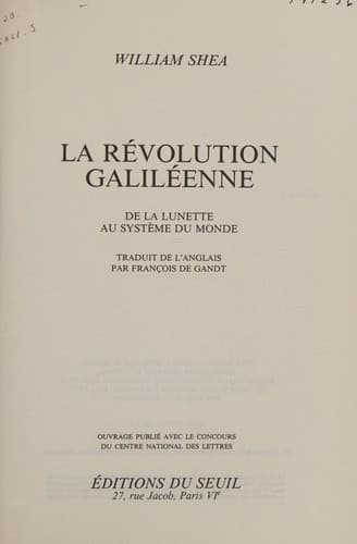 Tapa de La révolution Galiléenne